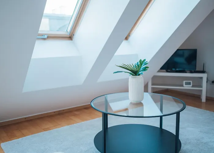 Stylish With Balcony And Rooftop Views 维也纳